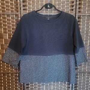 COS Blue Knit Top